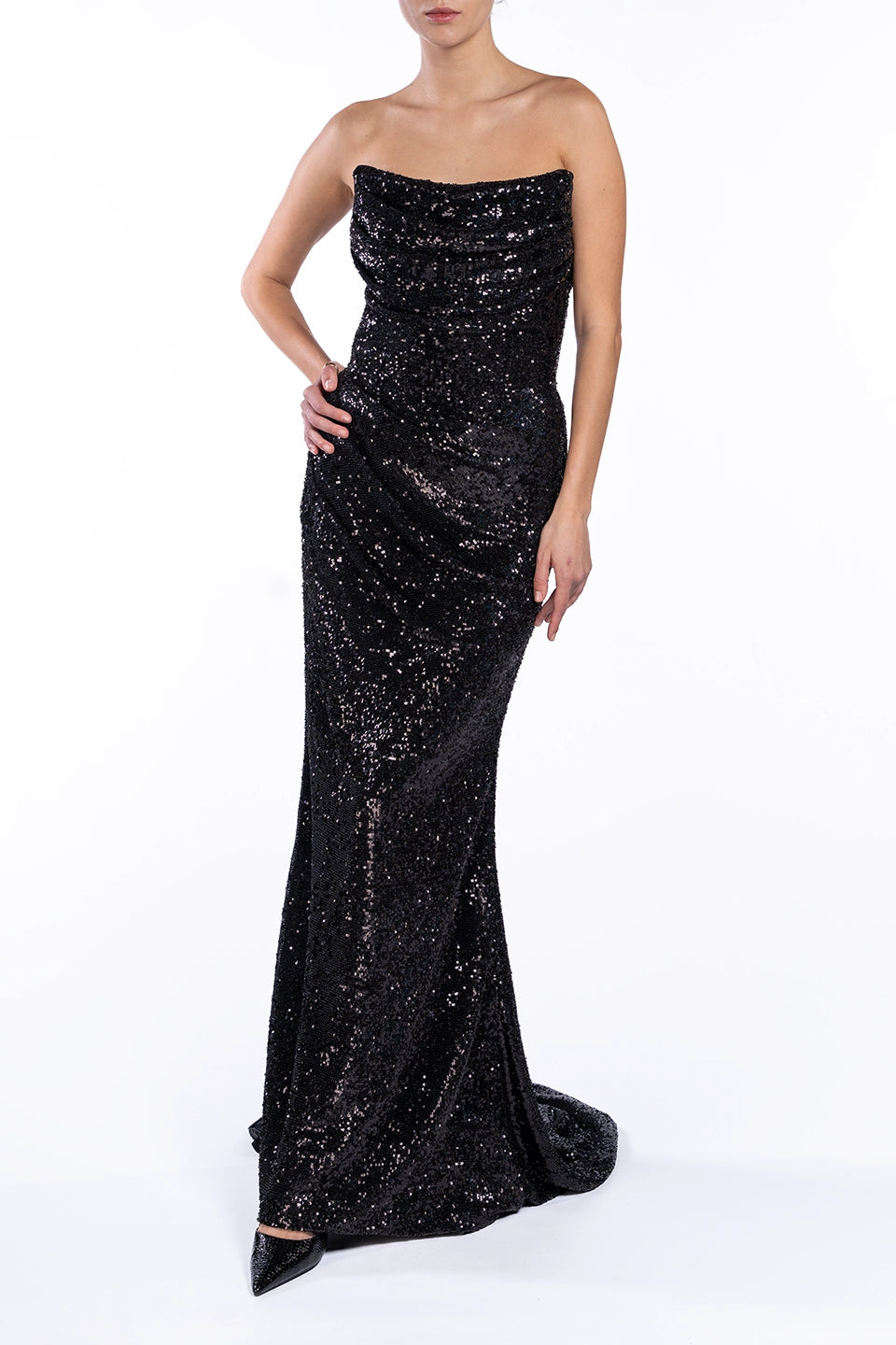 Designer Black Maxi dresses, shop online with free delivery in UAE. Product gallery 2
