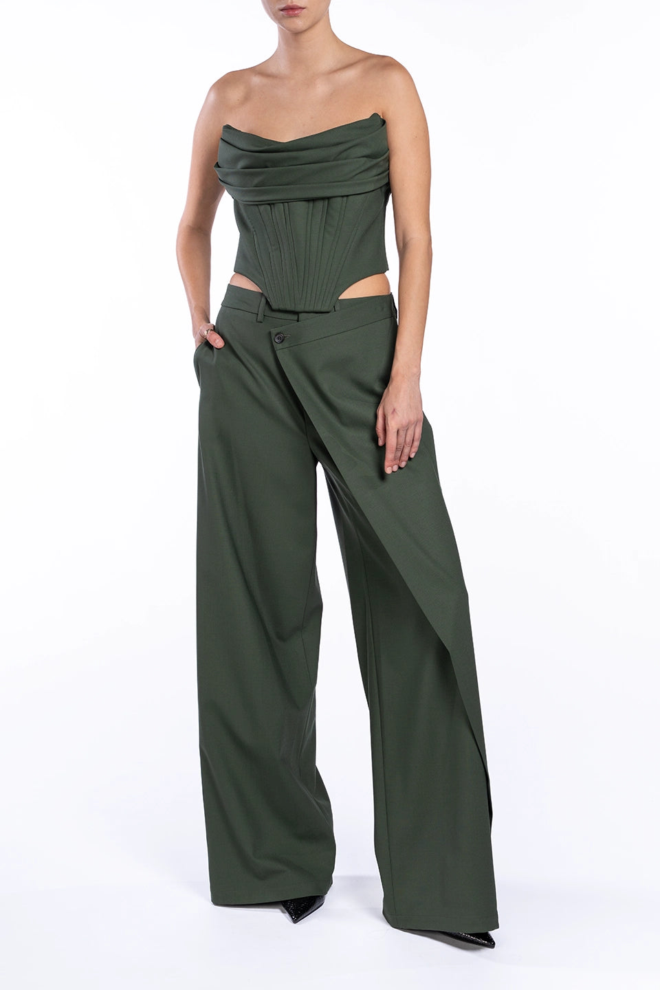 Designer Green Women pants, shop online with free delivery in UAE. Product gallery 2