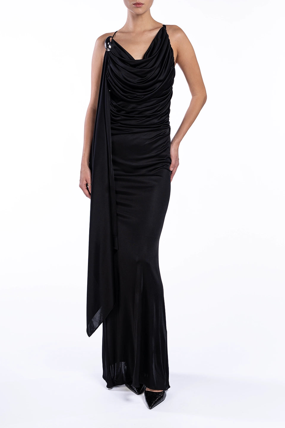 Designer Black Maxi dresses, shop online with free delivery in UAE. Product gallery 2