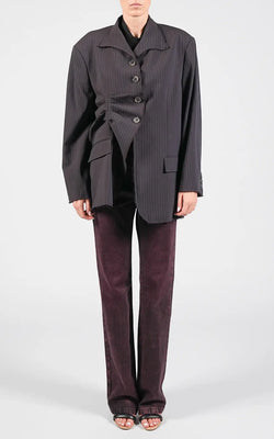 Avavav | Pleated Blazer Dark Violet, alternative view