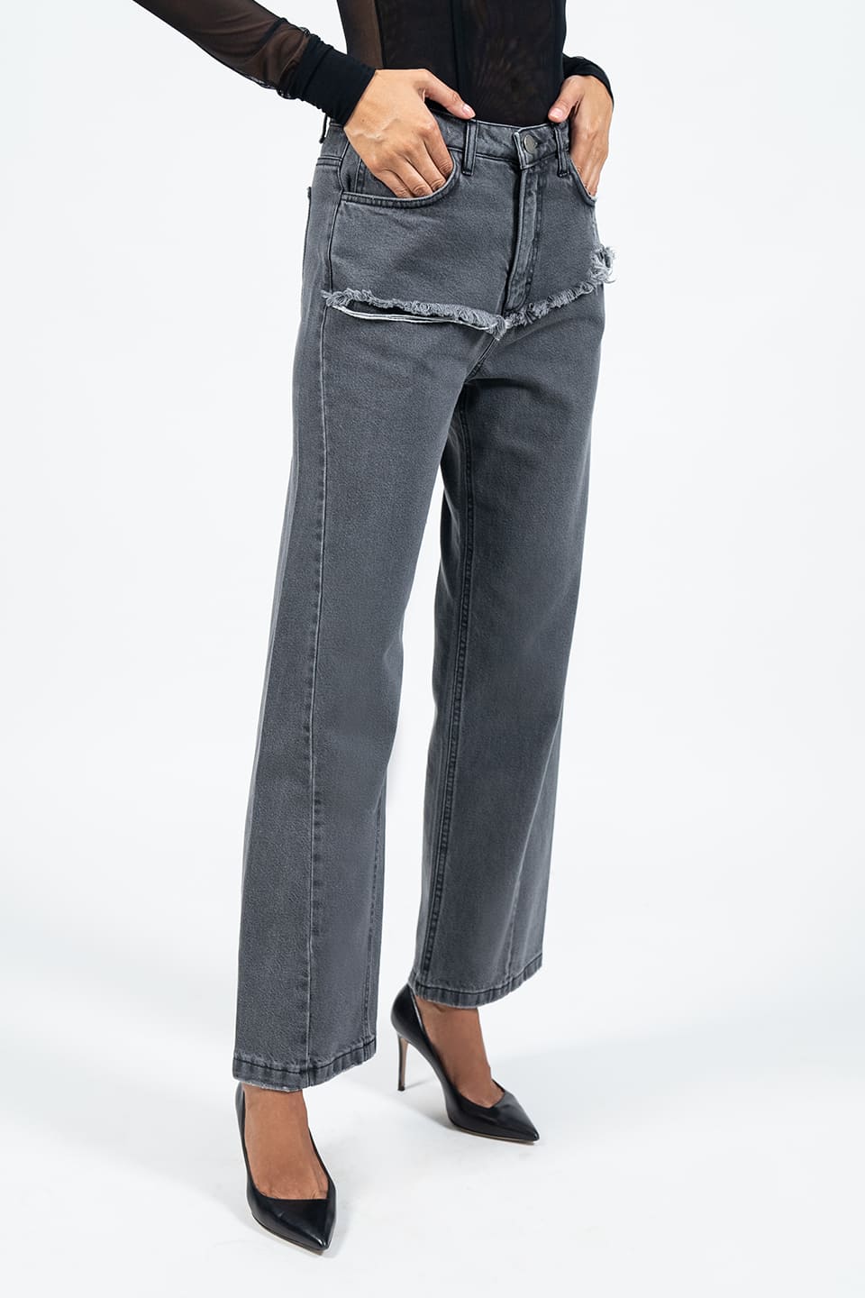Designer Grey Jeans, shop online with free delivery in UAE. Product gallery 2