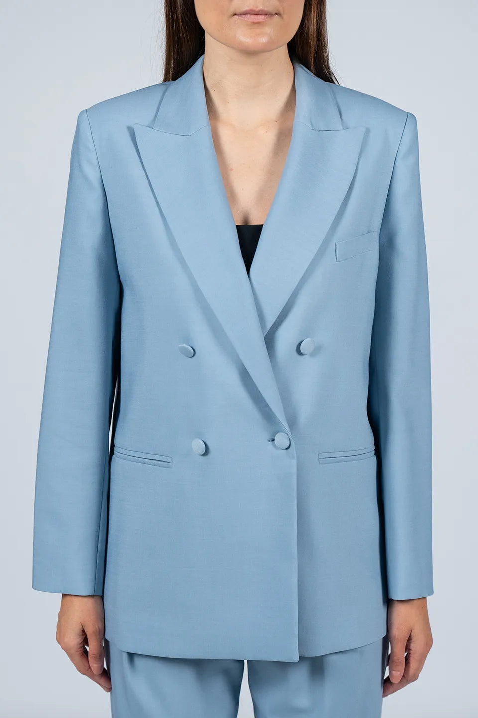 Shop online trendy Blue Women blazers, Jacket from Federica Tosi Fashion designer. Product gallery 1