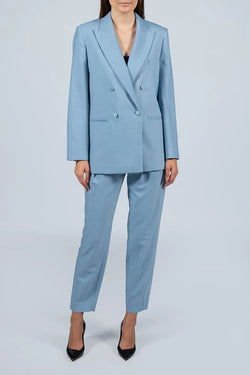 Federica Tosi | Light Blue Double Breasted Blazer, alternative view