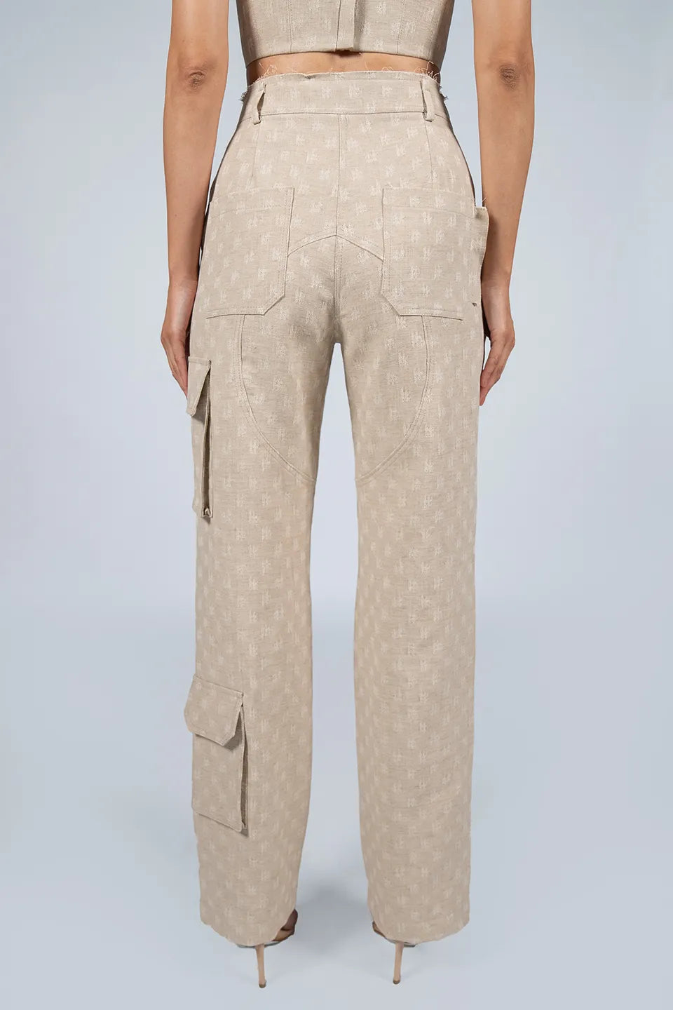 Beige Cargo Pants Women pants Collection 2024 Maison D'Vie