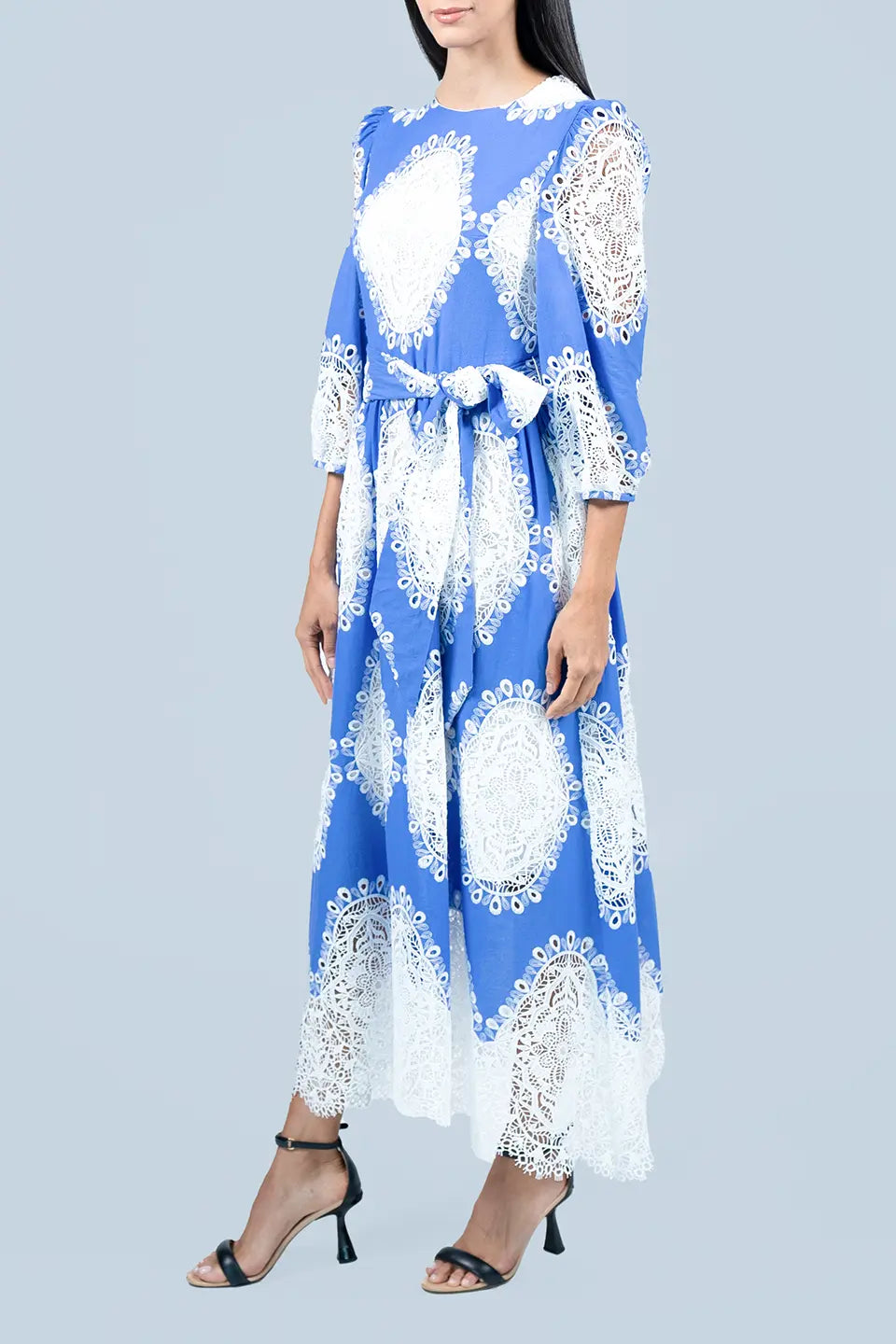 Designer Blue Midi dresses, shop online with free delivery in Dubai. Product gallery 3