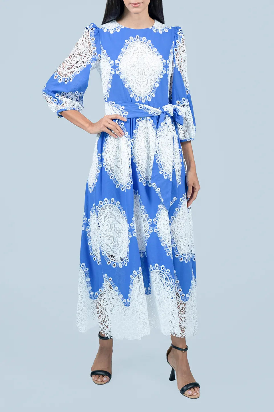 Designer Blue Midi dresses, shop online with free delivery in UAE. Product gallery 2