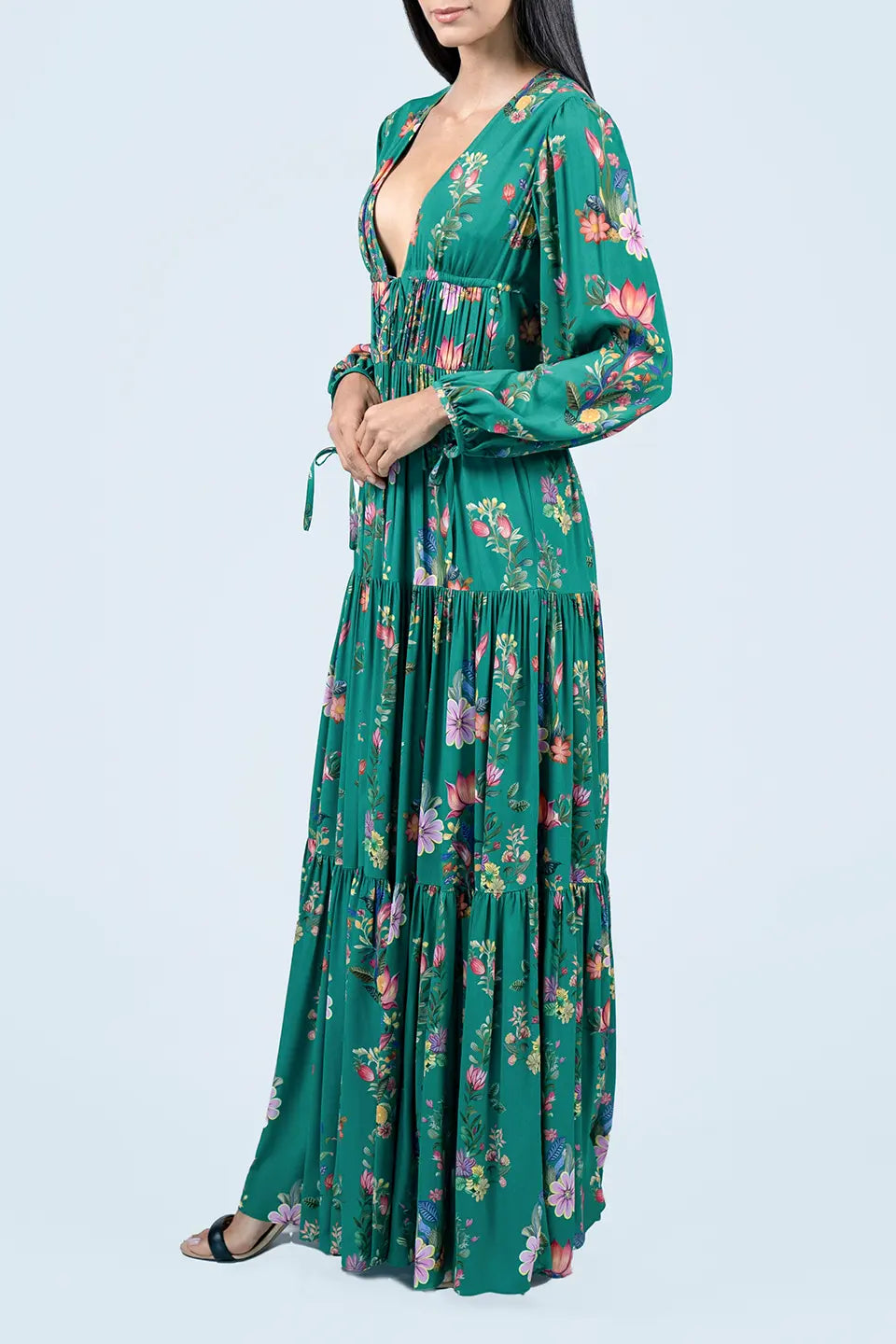 Designer Green Midi dresses, shop online with free delivery in Dubai. Product gallery 3