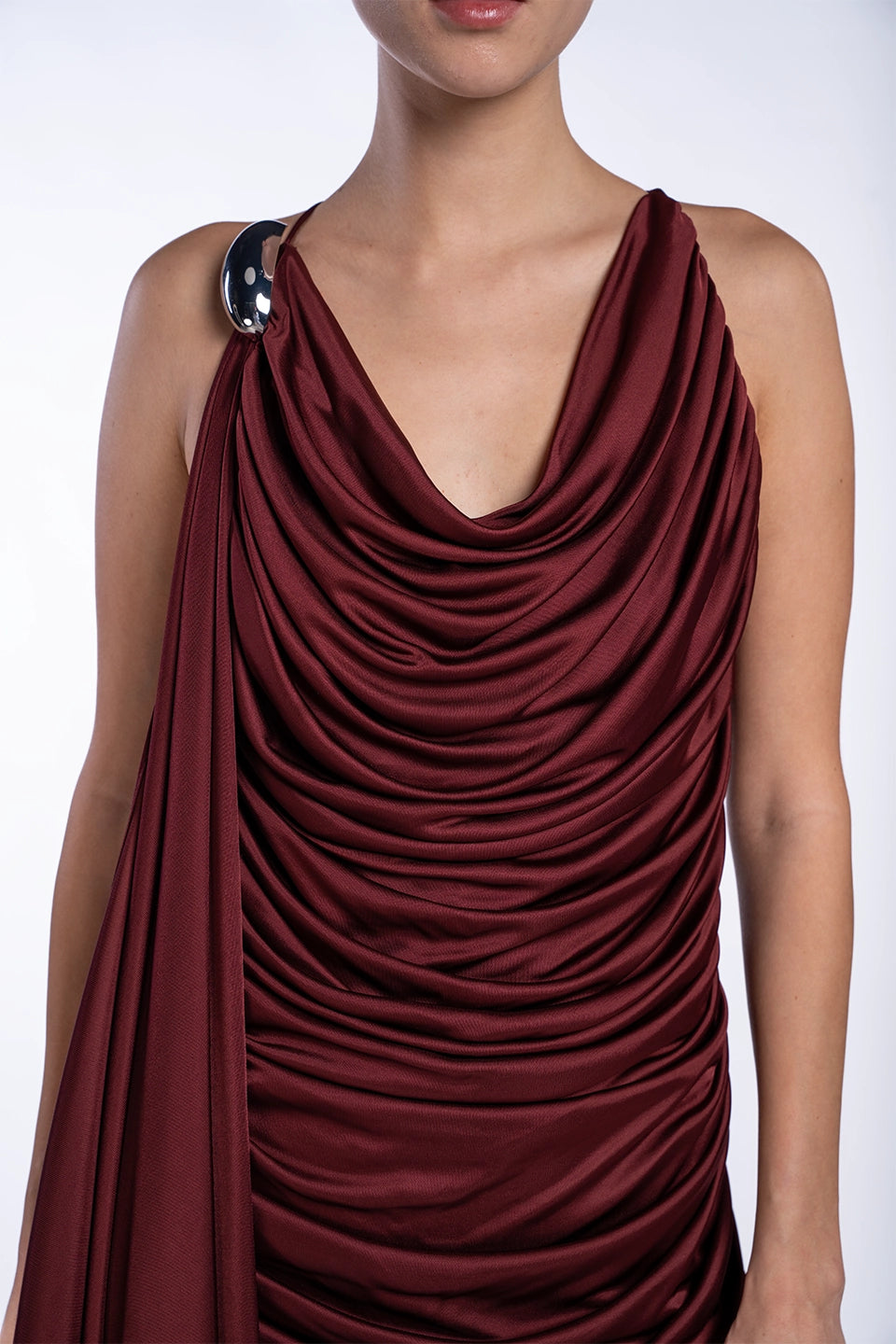 Designer Bordeaux Mini dresses, shop online with free delivery in UAE. Product gallery 7