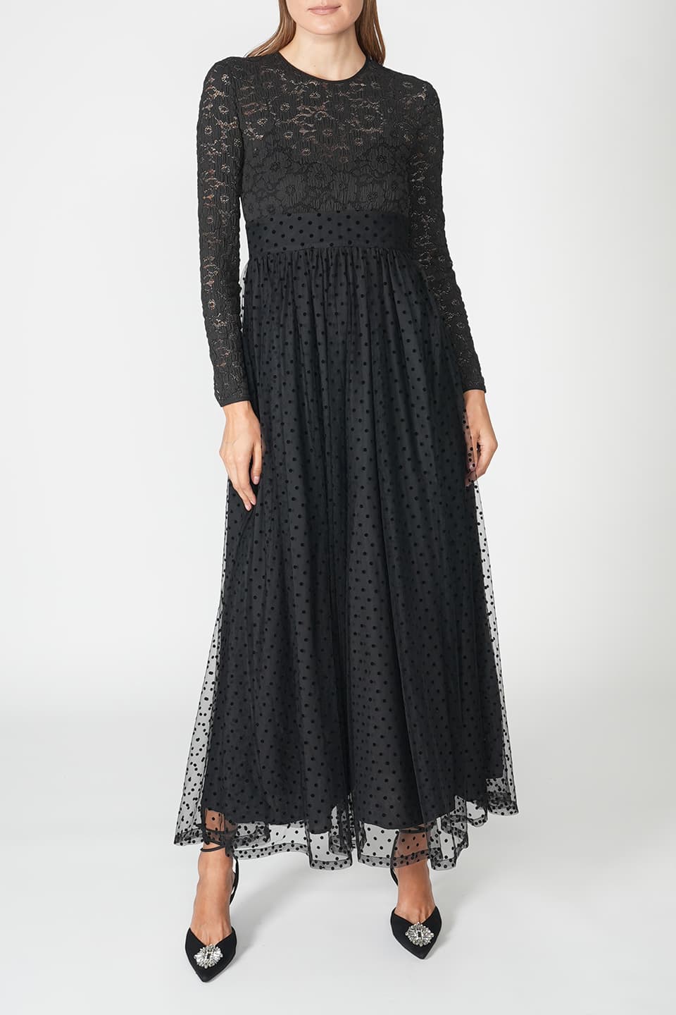 Shop online trendy Black Maxi dresses from Manoush Fashion designer. Product gallery 1