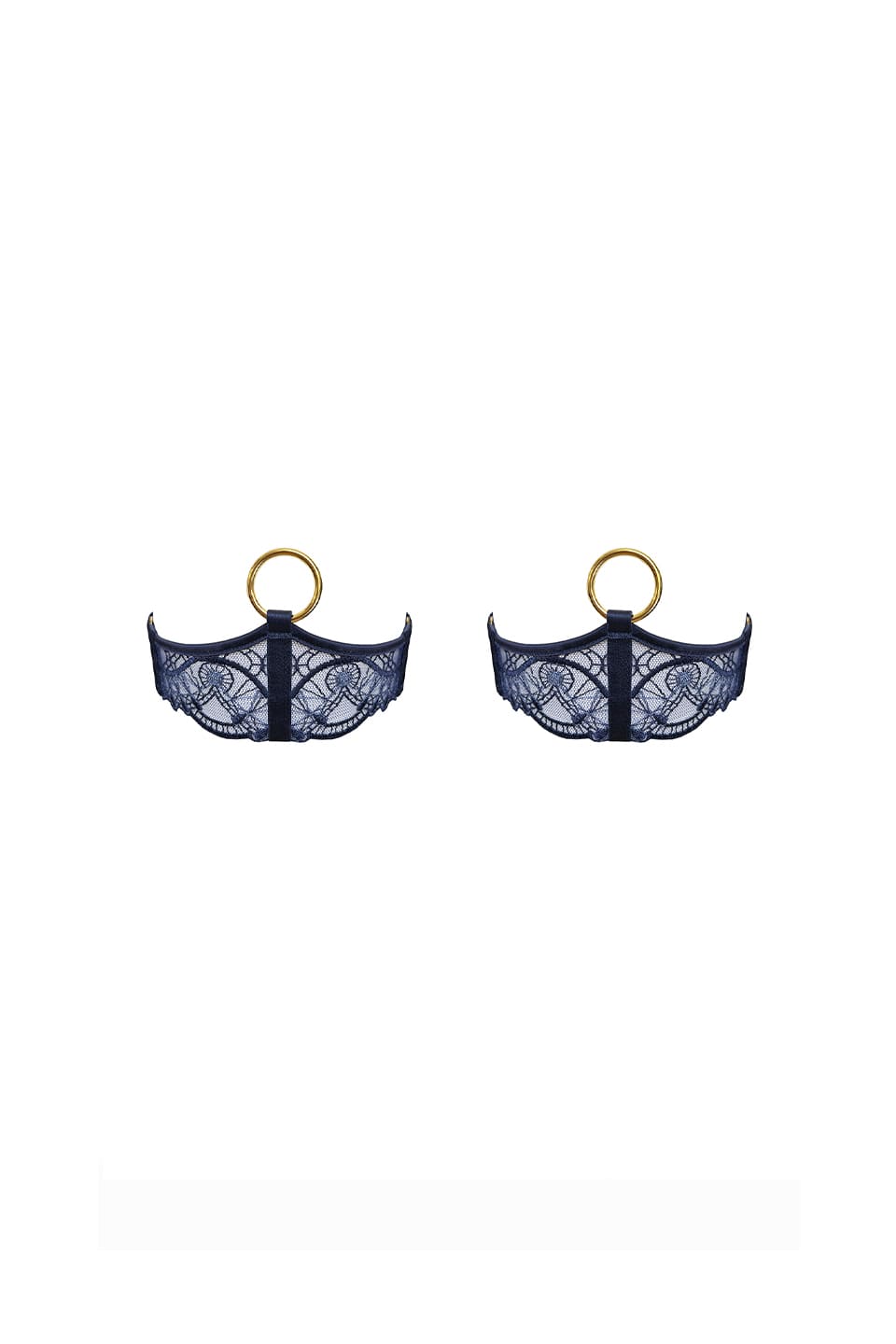 Shop online trendy Blue Lingerie accessories from Bordelle Fashion designer. Product gallery 1