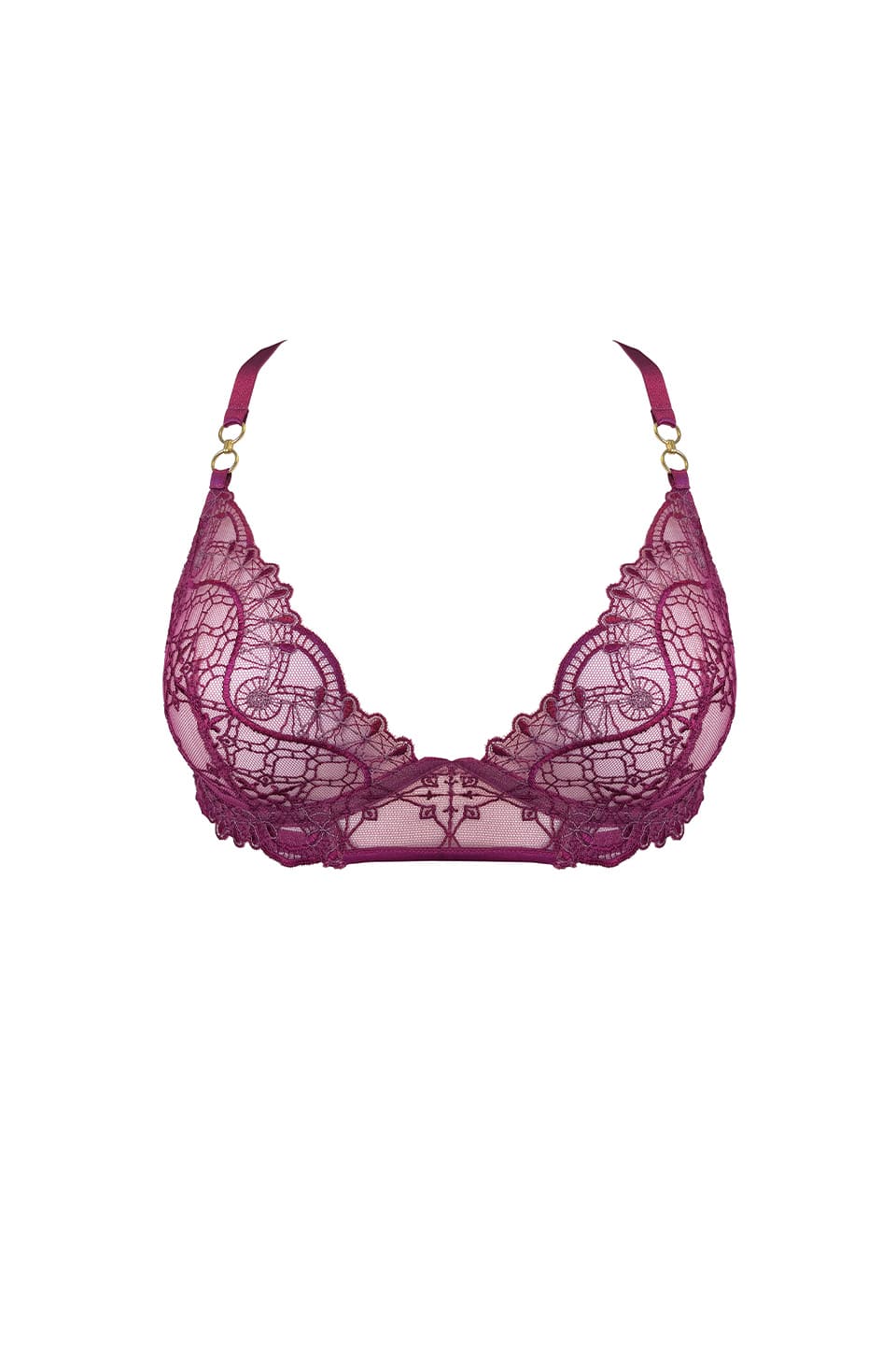 Shop online trendy Pink Bras from Bordelle Fashion designer. Product gallery 1