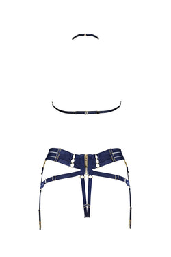 Atelier Bordelle | Mari Suspender Harness Navy Blue, alternative view