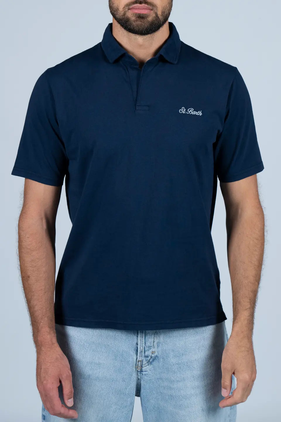 Shop online trendy Blue Men T-shirts from MC2 Saint Barth Fashion designer. Product gallery 1