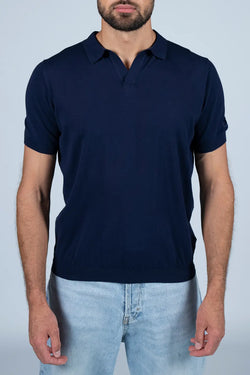 MC2 Saint Barth | Sloan Cotton Polo Shirt Navy Blue