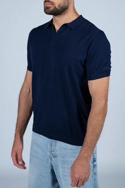 MC2 Saint Barth | Sloan Cotton Polo Shirt Navy Blue, alternative view