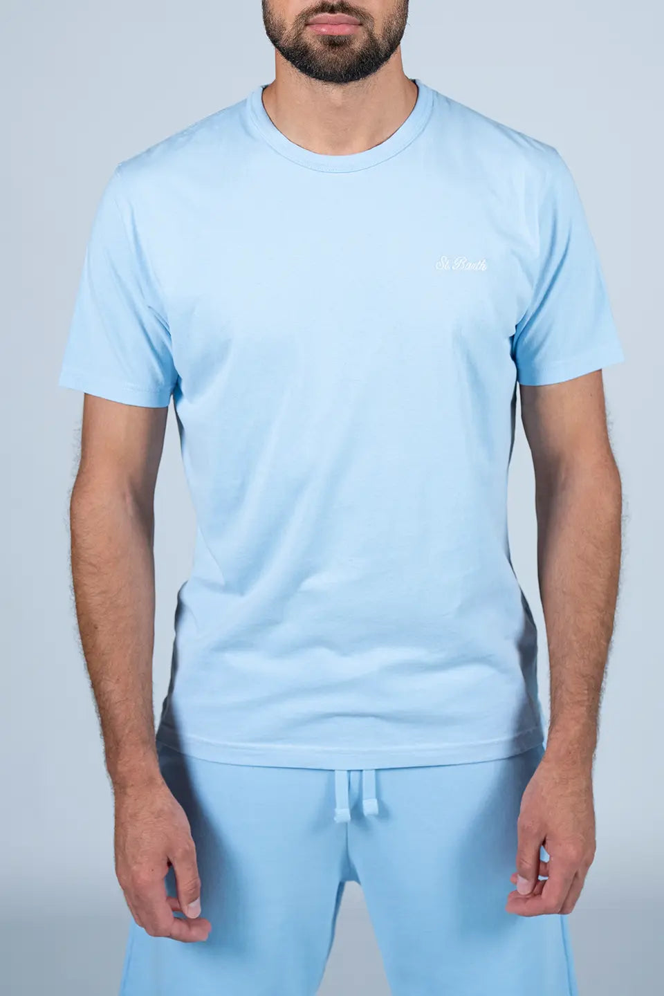 Shop online trendy Blue Men T-shirts from MC2 Saint Barth Fashion designer. Product gallery 1