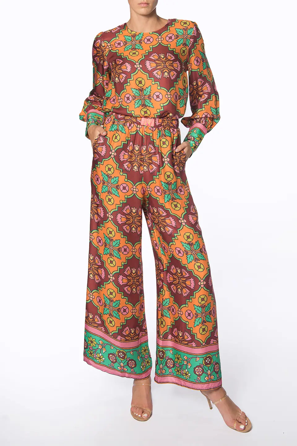 Shop online trendy Multicolor Women pants from Manoush Fashion designer. Product gallery 1