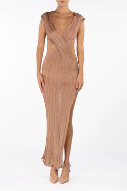 Kukhareva London | Musa Maxi Dress Caramel
