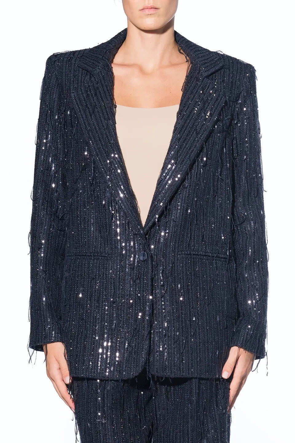 Shop online trendy Blue Women blazers, Jacket from Federica Tosi Fashion designer. Product gallery 1