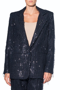 Federica Tosi | Blue Sequined Blazer, alternative view