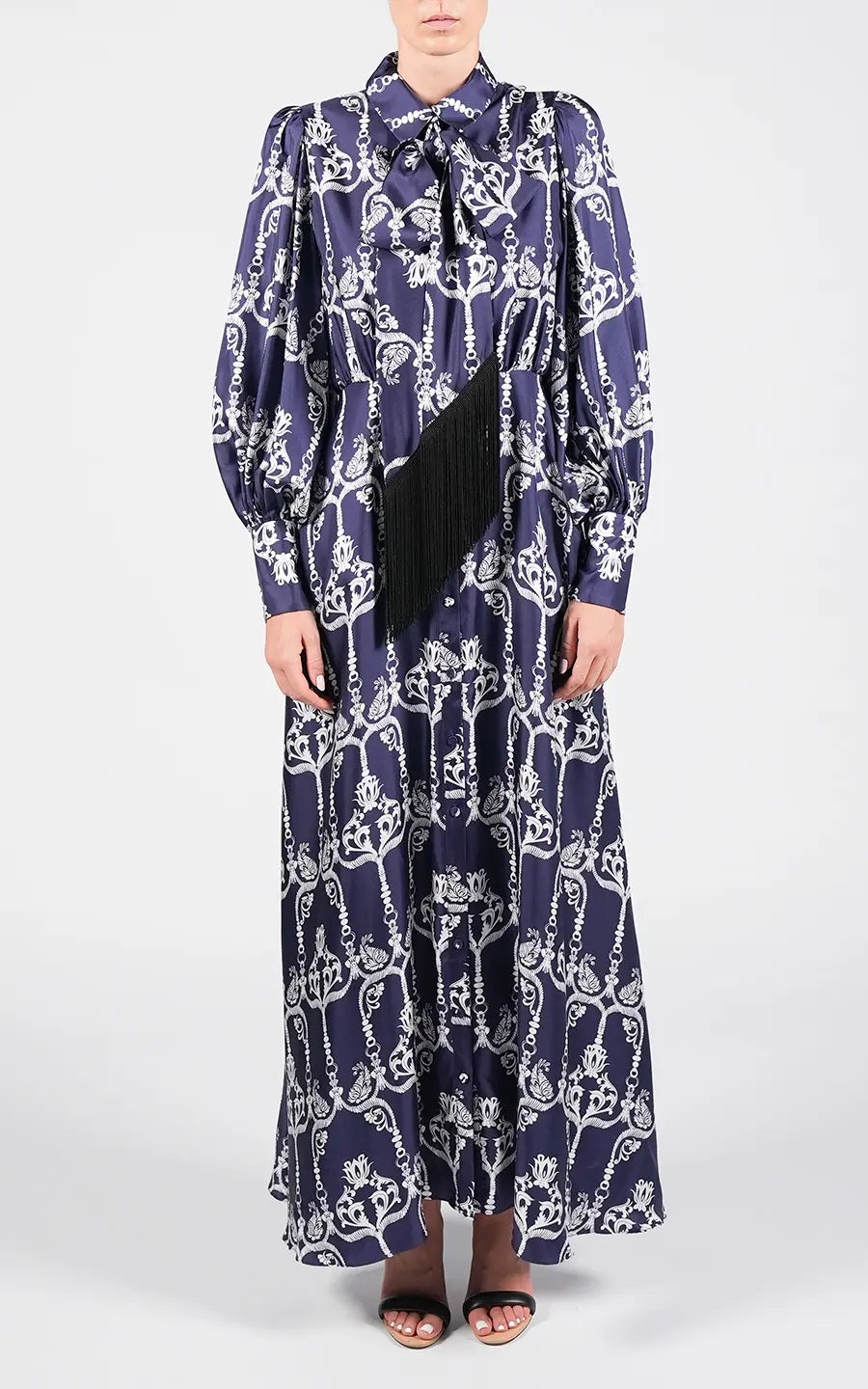 Shop online trendy Blue Maxi dresses from Borgo de Nor Fashion designer. Product gallery 1