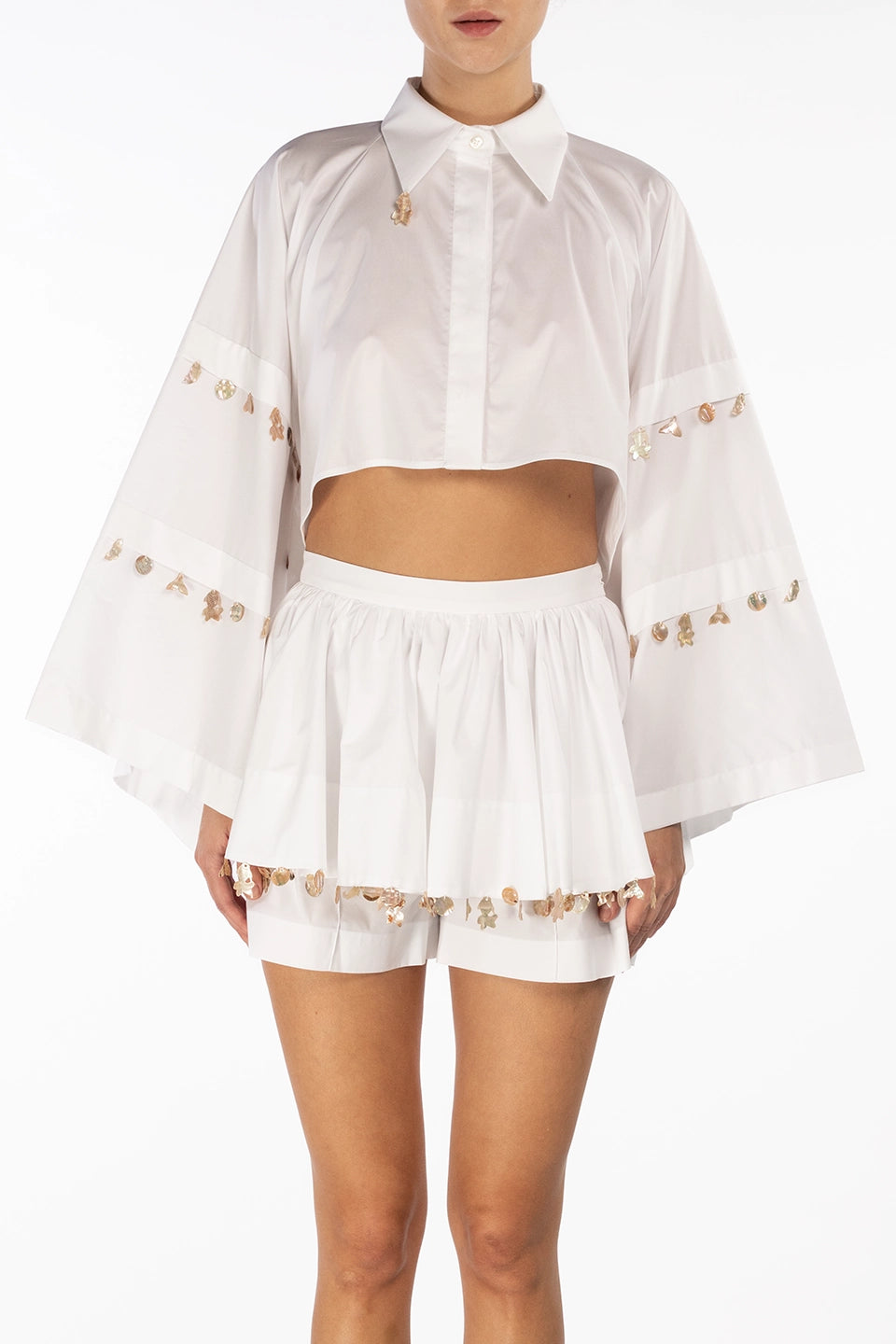 Designer white Women shorts, shop online with free delivery in UAE. Product gallery 5
