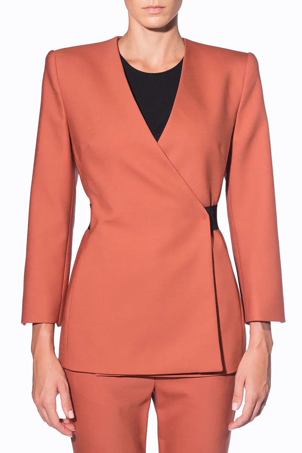 Shop online trendy Rust Women blazers, Jacket from Alessandro Vigilante Fashion designer. Product gallery 1