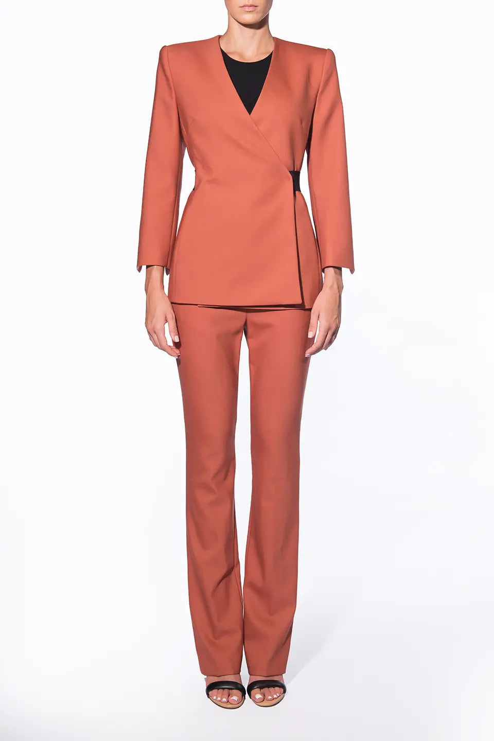 Shop online trendy Rust Women pants from Alessandro Vigilante Fashion designer. Product gallery 1