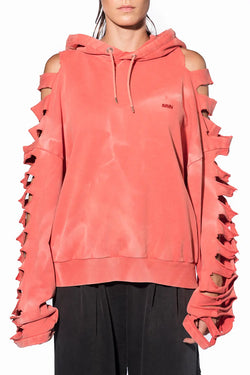 Avavav | Red Cut-out Hoodie