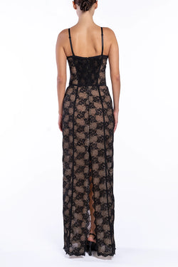 Giuseppe Di Morabito | Black Lace Maxi Dress, alternative view