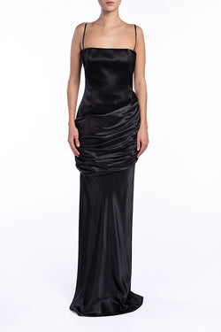 Giuseppe Di Morabito | Black Drape Maxi Dress