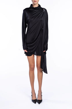 Giuseppe Di Morabito | Black Longsleeve Black Dress