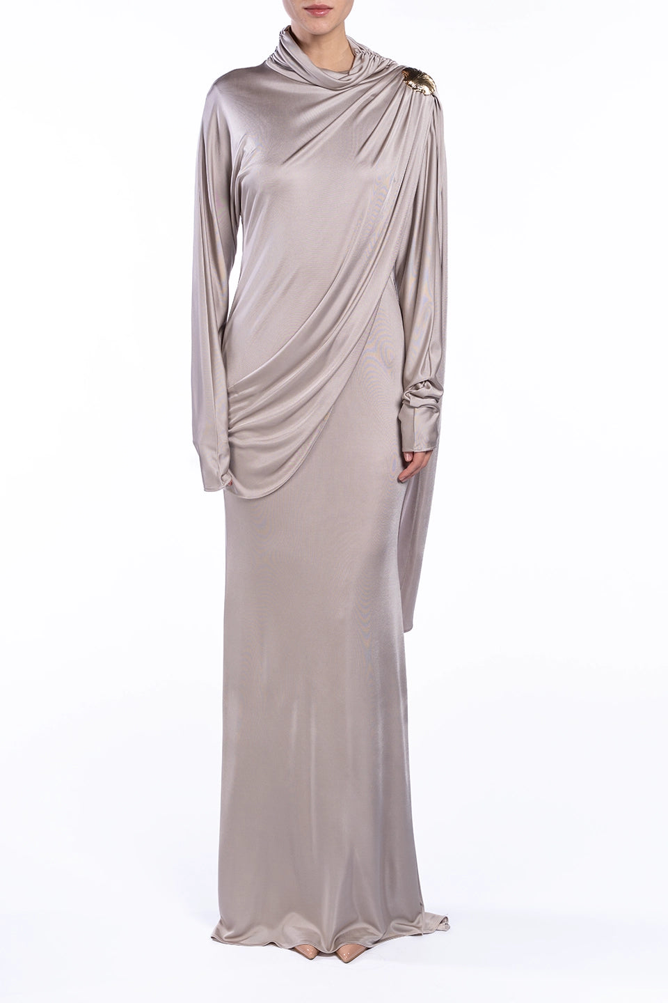 Shop online trendy Grey Maxi dresses from Giuseppe Di Morabito Fashion designer. Product gallery 1