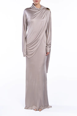 Giuseppe Di Morabito | Grey Drape Maxi Dress