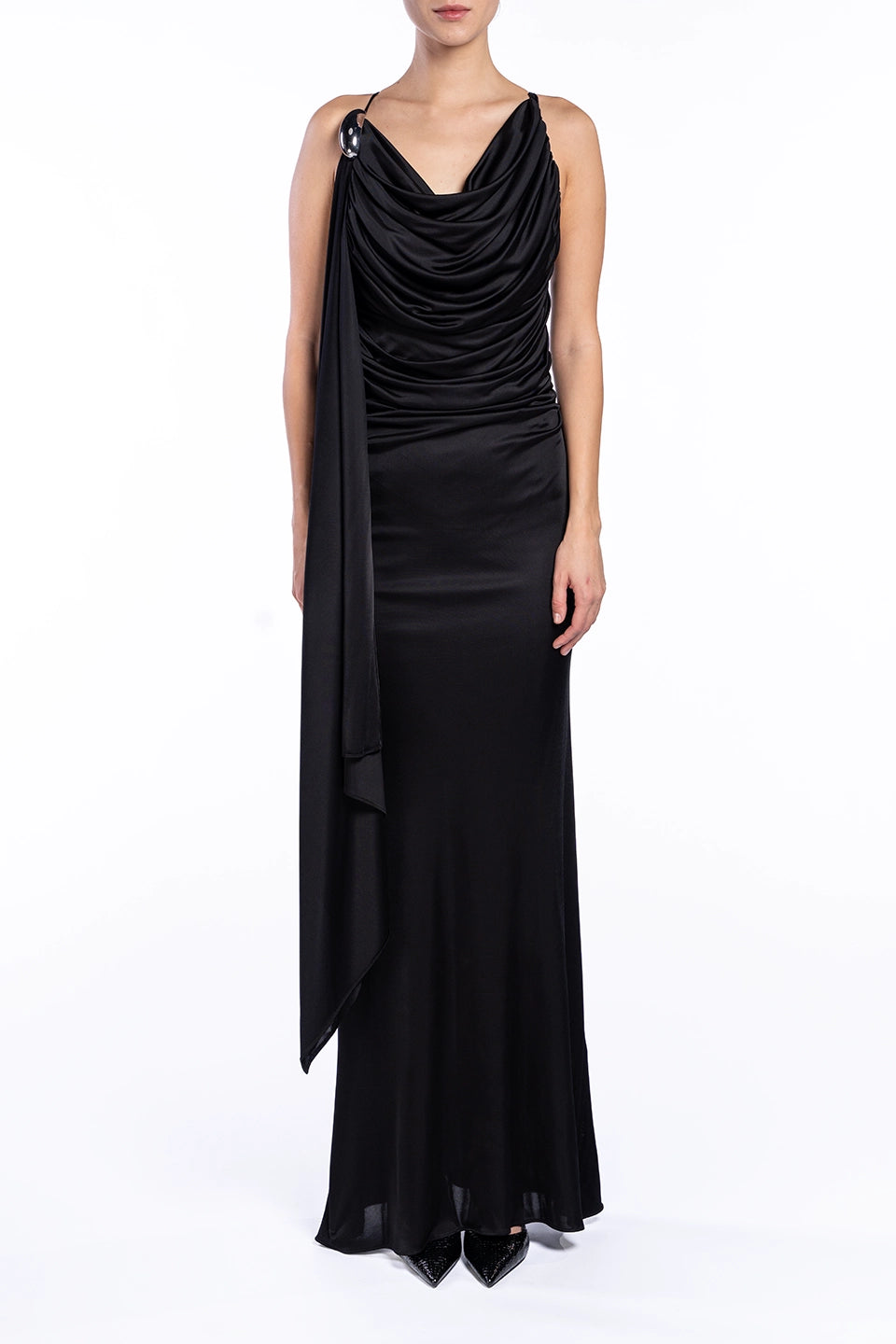 Shop online trendy Black Maxi dresses from Giuseppe Di Morabito Fashion designer. Product gallery 1