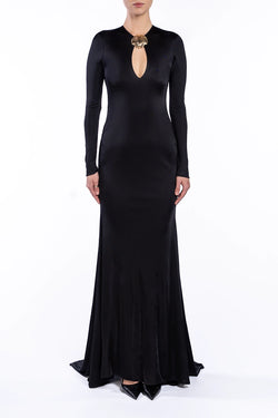 Giuseppe Di Morabito | Black Longleeve Maxi Dress
