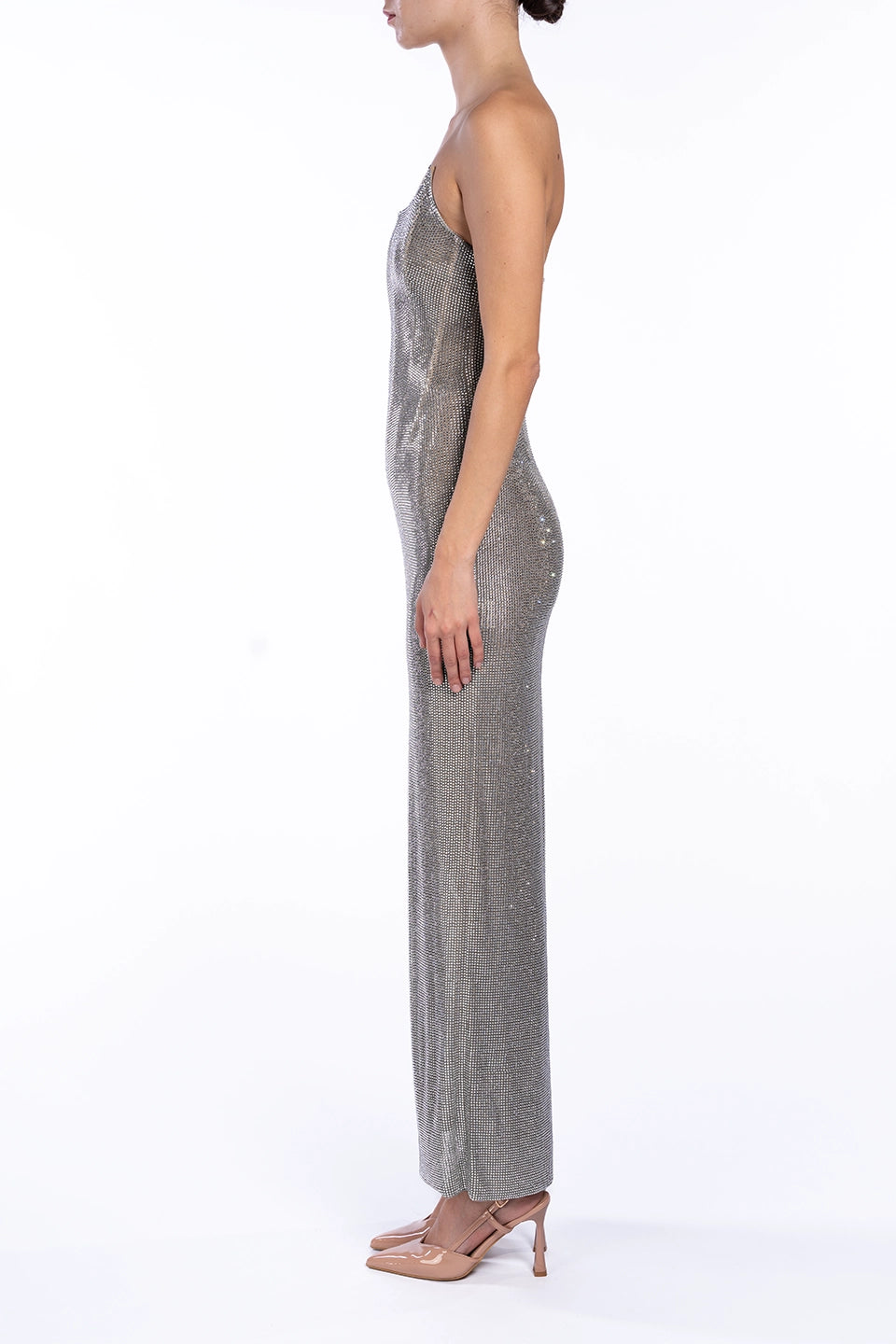 Designer Silver Maxi dresses, shop online with free delivery in Dubai. Product gallery 3