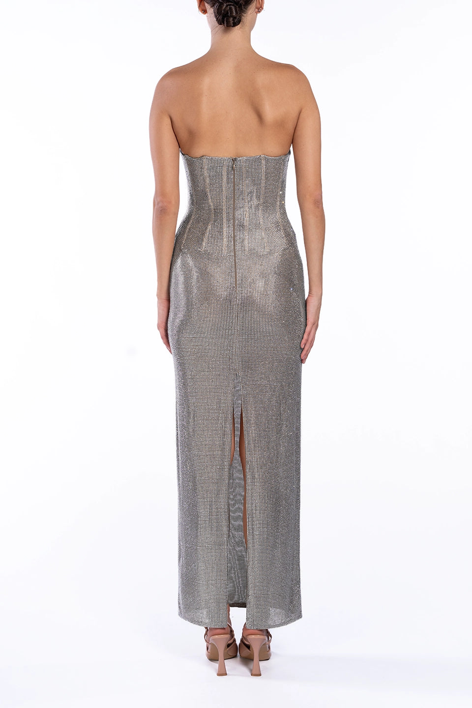 Designer Silver Maxi dresses, shop online with free delivery in UAE. Product gallery 5