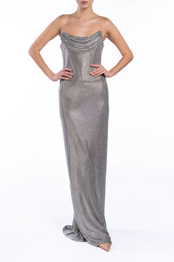 Giuseppe Di Morabito | Crystal Draped Maxi Dress, alternative view
