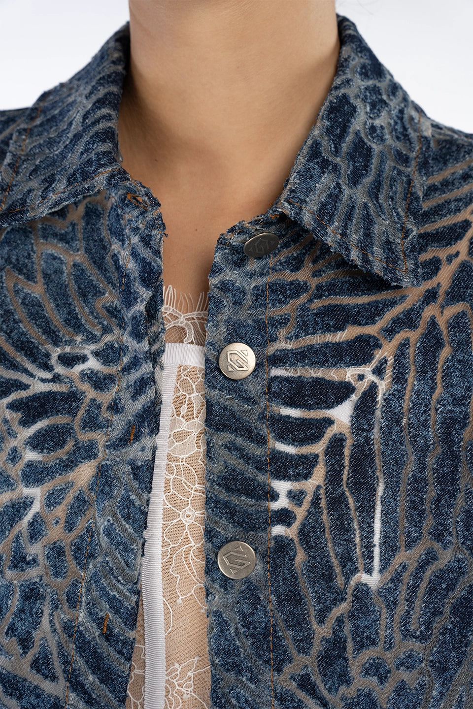 Designer Blue Women blazers, Jacket, shop online with free delivery in Dubai. Product gallery 3