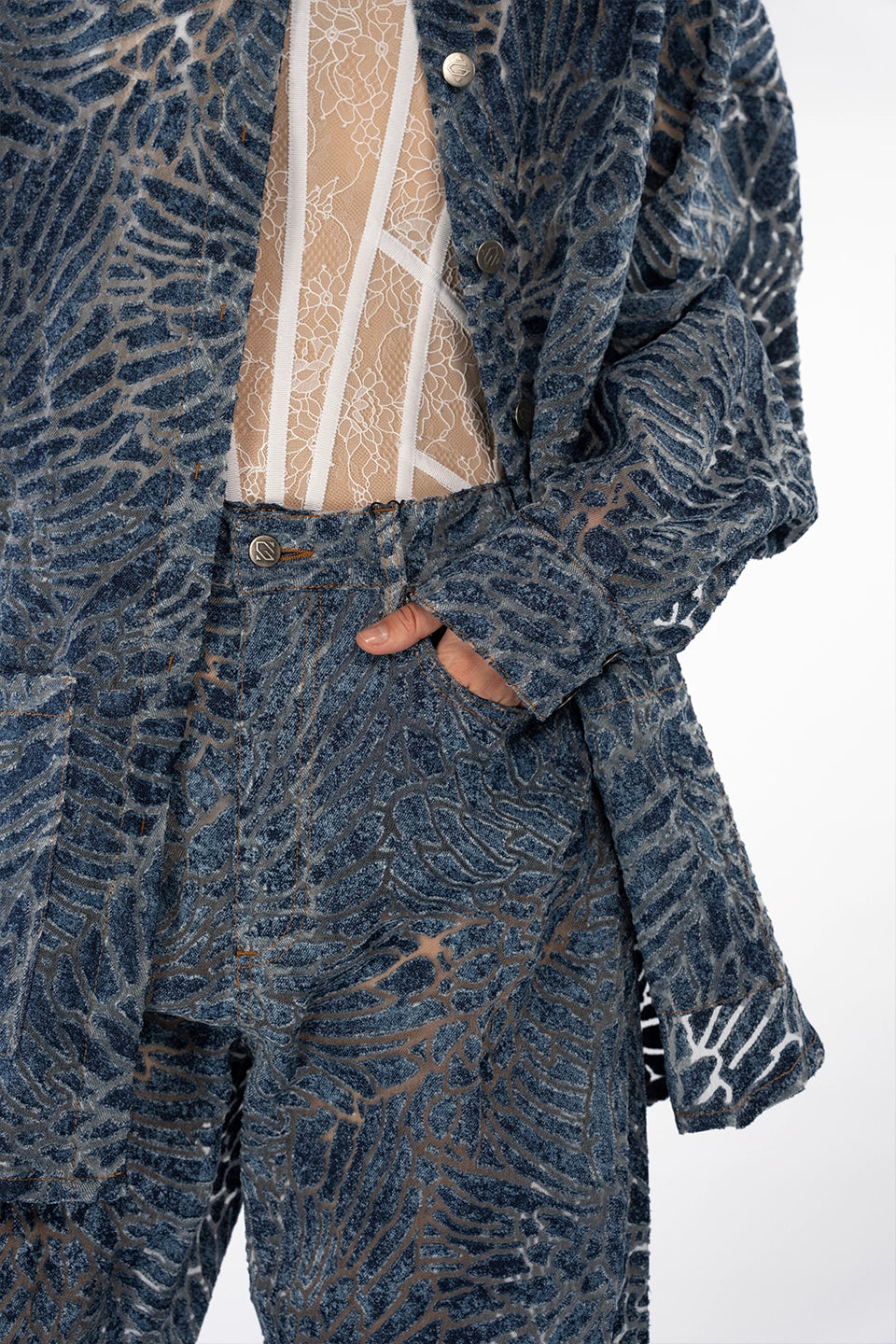 Designer Blue Women blazers, Jacket, shop online with free delivery in UAE. Product gallery 4