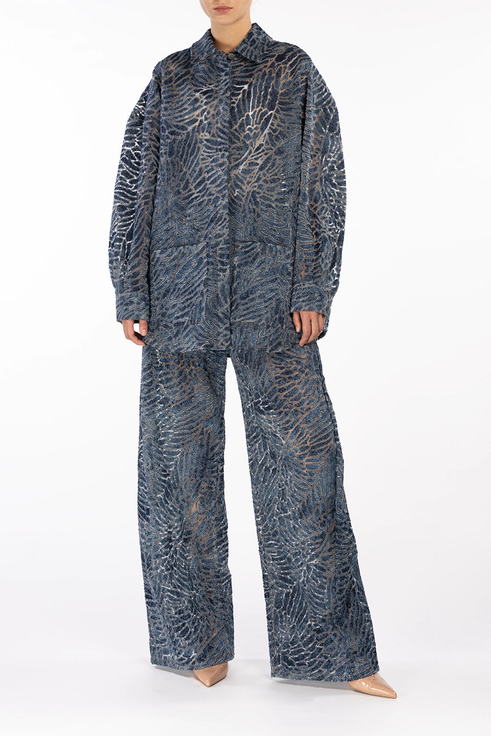 Designer Blue Women pants, shop online with free delivery in UAE. Product gallery 5