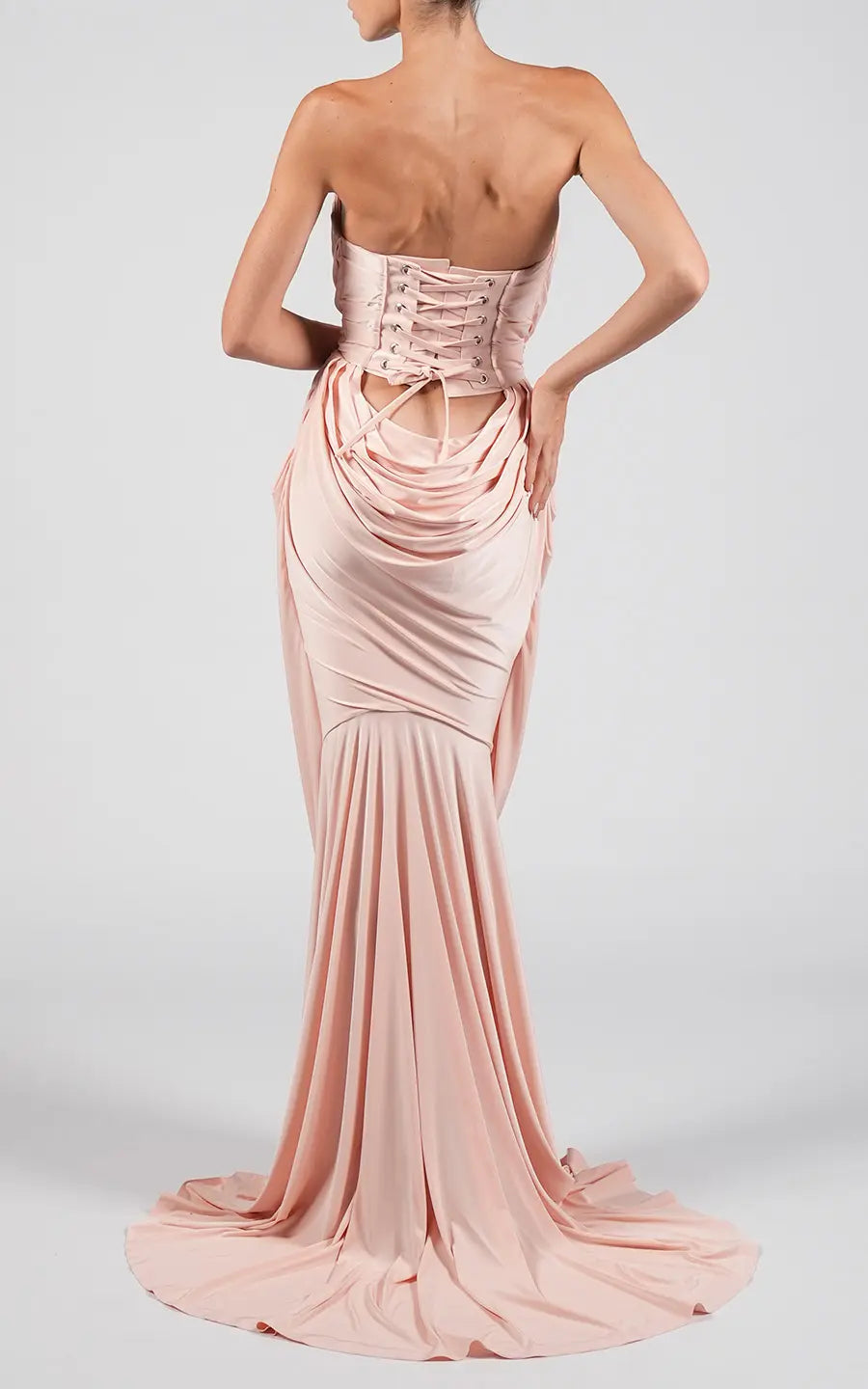 Designer Pink Maxi dresses, shop online with free delivery in UAE. Product gallery 8