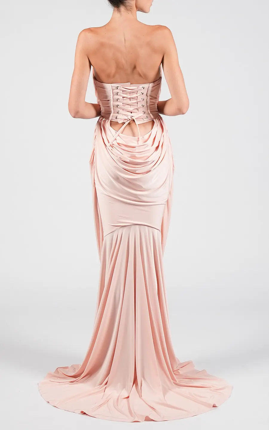 Designer Pink Maxi dresses, shop online with free delivery in UAE. Product gallery 4