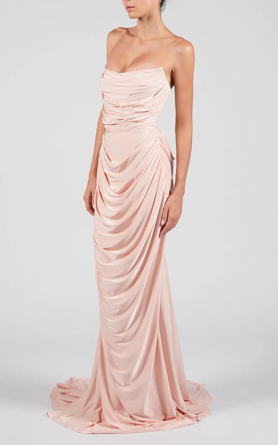 Designer Pink Maxi dresses, shop online with free delivery in Dubai. Product gallery 3