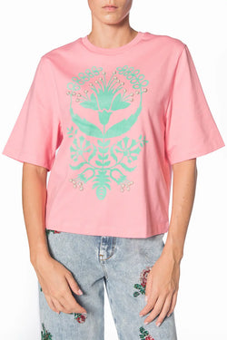 Manoush | Rose Woven Indian Block T-shirt