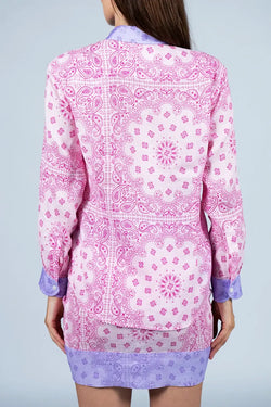 MC2 Saint Barth | Meredith Paisley Print Shirt Pink, alternative view