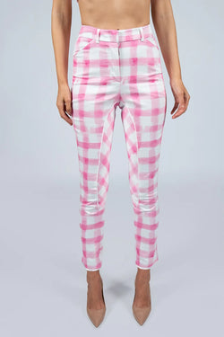 Vivetta | Pink Checkered Pants