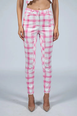 Vivetta | Pink Checkered Pants