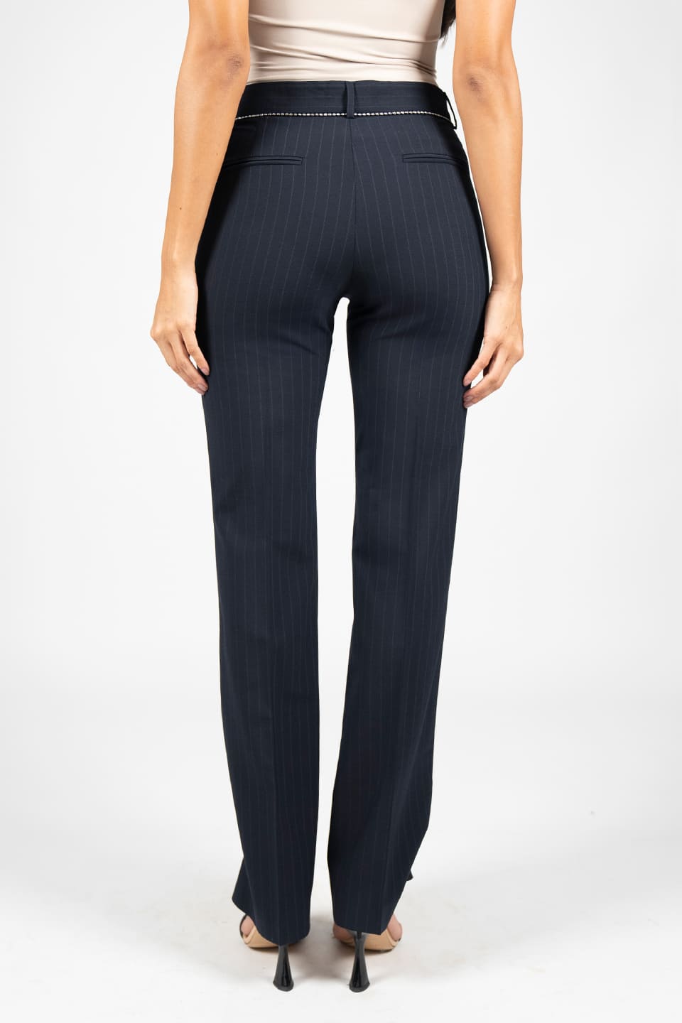 Thumbnail for Product gallery 2, Pinstripe Dark Blue Trouser